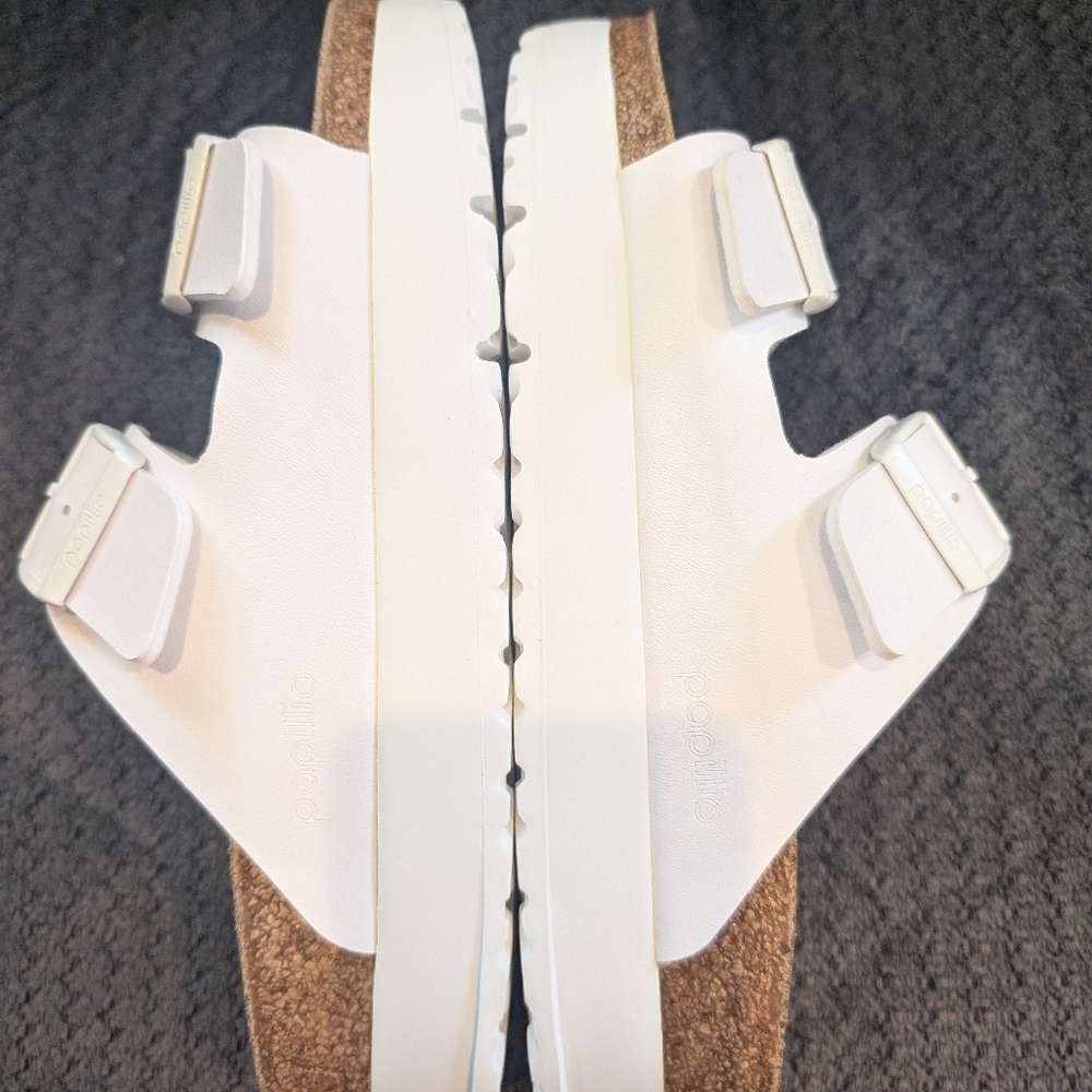 Birkenstock Papillio Arizona Platform Sandals Women's White Slide - Picture 11 of 13